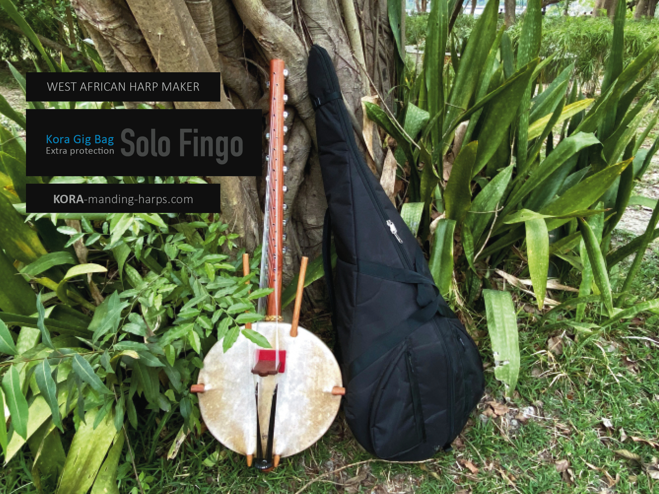 African kora gig bag.
